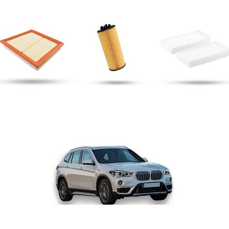 Kit tagliando 3 filtri compatibile con Bmw x1 (F48) 20i 131kw dal 2020 (1/4)