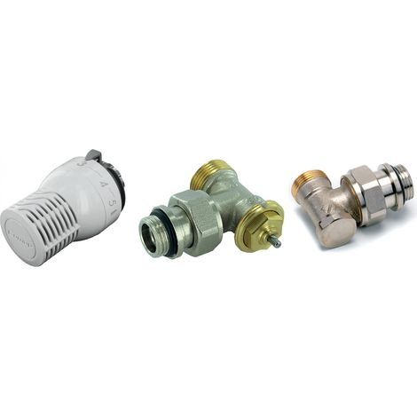 Comap – Kit thermostatique équerre M22 1/2"JT – Corps thermostatique Kv réglable – Tête thermostatique Sensity M30 – Raccord de réglage – RK8589241 (1/4)