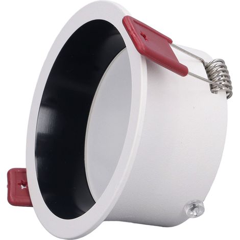Spot LED Encastrable Plafonnier Blanc Ultra Plat 9W 3000K Luminaire Dimmable pour Salon Maison AC180-265V (1/5)