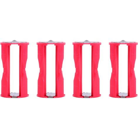 AAA-zu-C-Batterieadapter, rotes tragbares Parallelgehäuse für 4 Batterien (1/5)