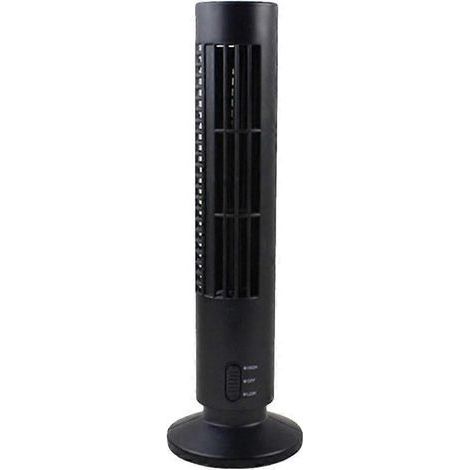 Ventilateur tour mini portable USB, climatiseur purificateur d'air (noir)-Black (1/3)