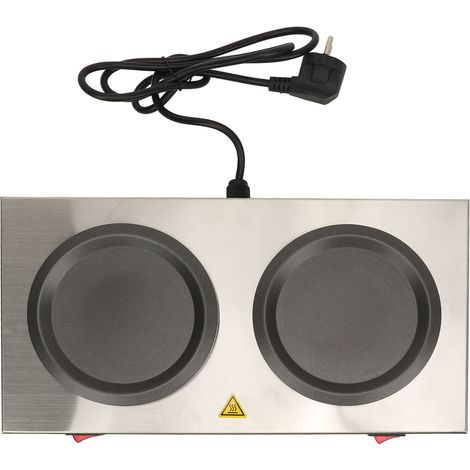 Chauffe-Cafetière Double Professionnel en Acier Inoxydable - Plaque Chauffante Double Portable pour Café et Salle de Pause (1/5)