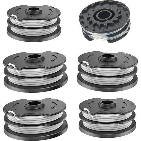 Lot de 6 Bobine de rechange pour débroussailleuse sans fil Parkside PRT 550 A1 - LIDL IAN 311404, PRT 550 A3, PRTA 20-Li B2 8,2 m 0,2 cm,6xz (1/5)