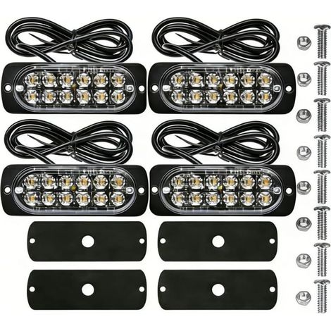 LED-Blitzlichtleiste, 12 LEDs (1/4)