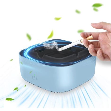 Cendrier Sans Fumée,Cendrier Purificateur  Remplacement, Aspiration Ionique Négative Enveloppante à 360 Degrés, Fonction de Minuterie d'arrêt Automatique (1/5)