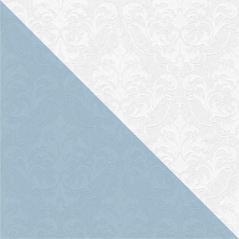 Baroque wallcovering wall Profhome 961815 paintable non-woven wallpaper slightly textured baroque style matt white 5.33 m2 (57 ft2) (1/5)