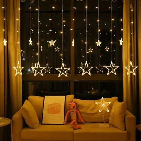 Rideau lumineux LED 138 LED – 8 modes – Noël, soirée, chambre, terrasse – Décoration (1/5)