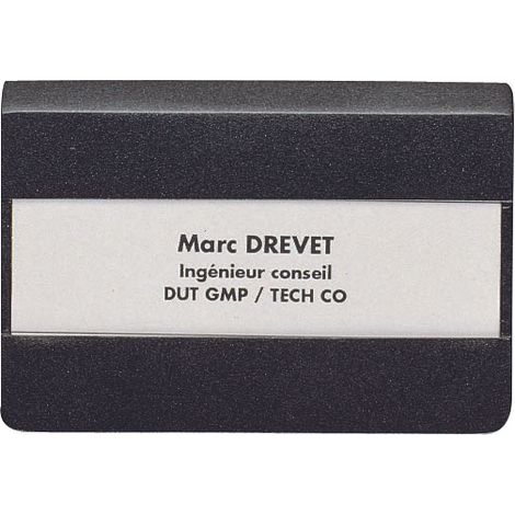 Porte Nom Bureau Gris Design - 4290294