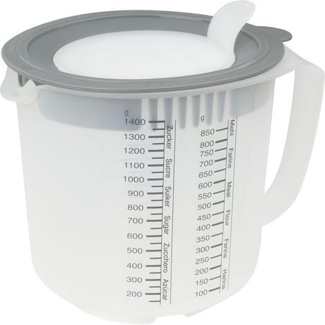 Verre mélangeur doseur gradué plastique 1,4 L (1/5)