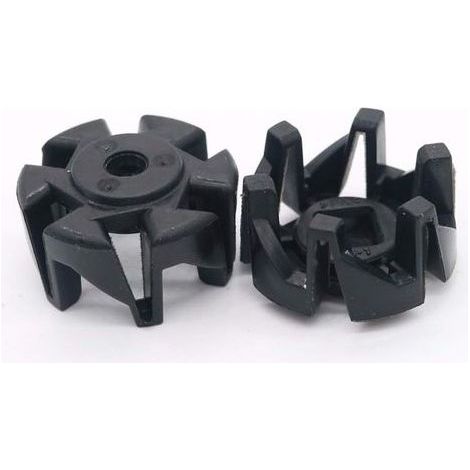Set mit 2 Ersatzklingen aus Kunststoff, Gummigleitern für die Unterseite der Klinge, Ersatzteile für Philips Mixer HR2160, HR2003, HR2004, HR2006, HR2024, HR2027 und viele weitere (1/5)