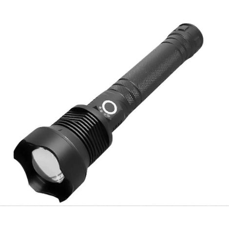 Lampe torche LED, lampe torche étanche zoomable, lampe torche rechargeable USB (1/4)