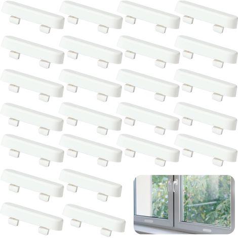 Lot de 40 caches-drains 40mm – Plastique résistant pour fenêtres UPVC – Installation facile sans outil – Prévention des obstructions