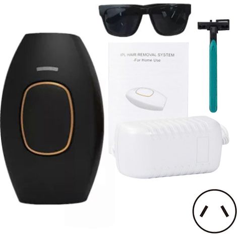 Appareil d'épilation laser indolore, épilateur multifonctionnel et sûr, 5 modes d'épilation, pour le corps, noir-AquaForge (1/5)