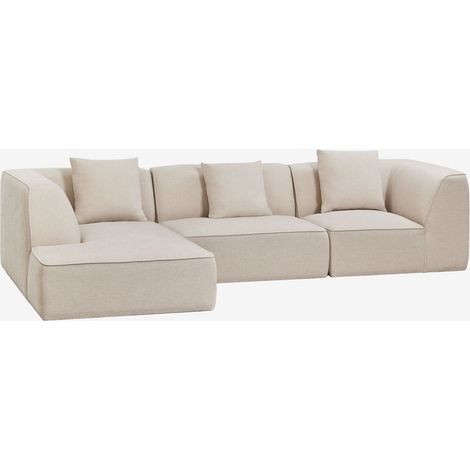 Sofá modular chaise longue izquierdo de 3 piezas tapizado Cardea SKLUM (1/5)