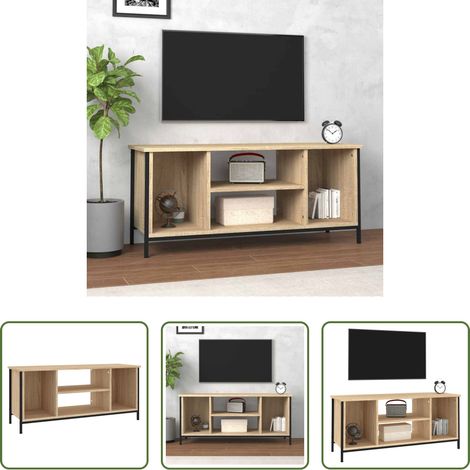 Holzwerkstoff - TV-Schrank Sonoma-Eiche 102x35x45 cm Holzwerkstoff (1/5)