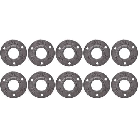 10 pièces DN25 G1 Embase à bride 3 trous en fonte, outil de fixation (1/5)