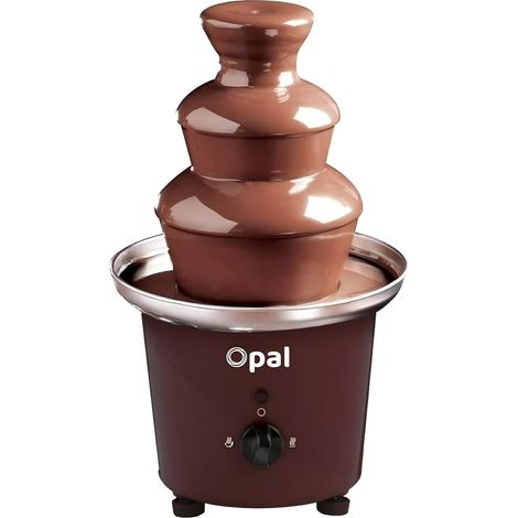 Ensemble à fondue électrique à 3 niveaux de fontaine de chocolat en acier inoxydable de grande taille avec base de marmite à chaud (1/5)