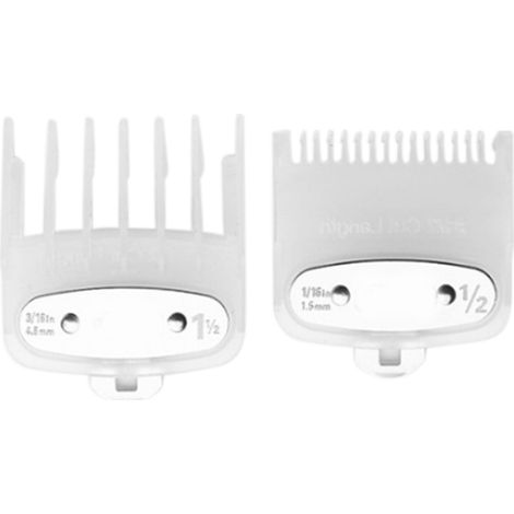 Guide de coupe à 2 tailles avec peigne pour tondeuse électrique sans fil, outil de coiffure professionnel.