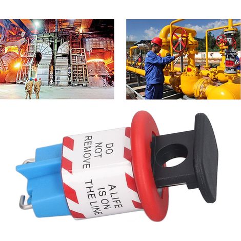 Cinq verrous miniatures de disjoncteurs avec broches orientées vers l'intérieur pour l'arrêt et la maintenance des équipements électriques industriels. (1/5)