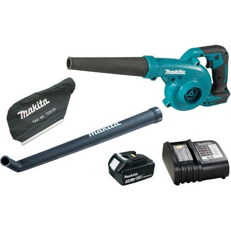 Makita DUB185 LXT 18v Lithium Ion Leaf Blower Vacuum + Battery + Bag + Nozzle