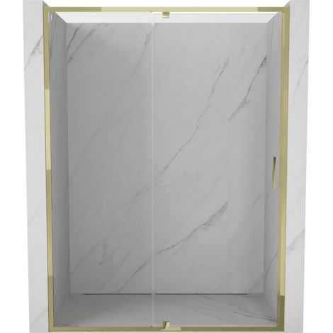 Mexen Exo porte de douche pivotante 160 cm, transparent, doré - 819-160-000-50-00 (1/5)