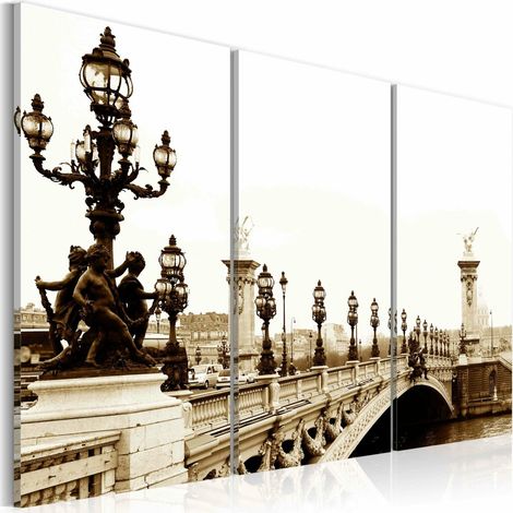 Tableau balade romantique à paris - 90 x 60 cm (1/4)