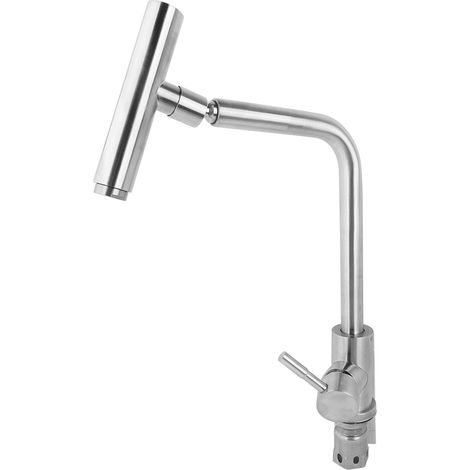 Robinet de cuisine eau chaude/froide en acier inoxydable 304, pivotant à 360°, pour évier et lavabo (1/5)