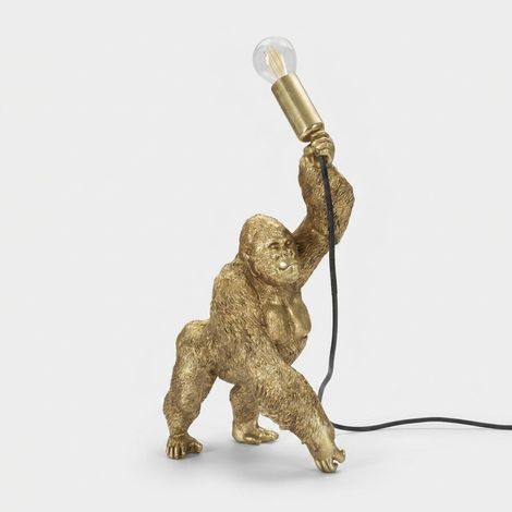Lámpara de mesa decorativa de resina Gorilla (1/5)