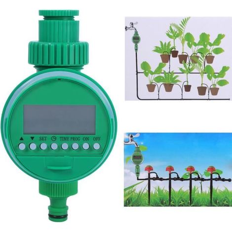 Contrôleur d'Irrigation Programmateur d'Arrosage Minuterie Électronique LED Affichage Numérique Automatique Pour Jardin (1/4)