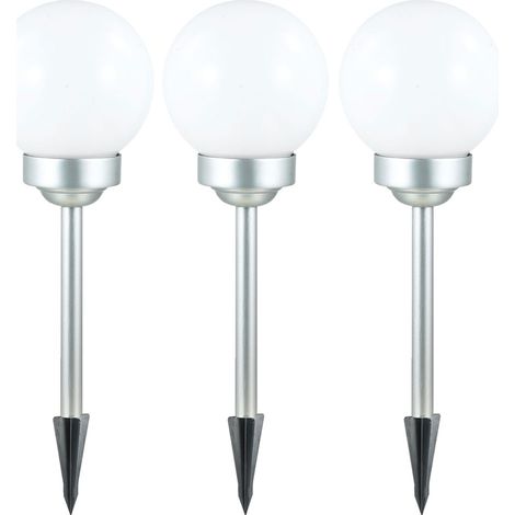 Set di 3 luci LED per esterni a spina solare, lampade da giardino, lampade da terra, faretti, faretti (1/5)