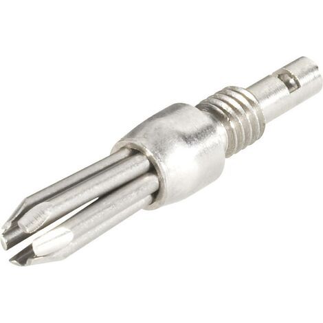 Schnepp N V2A 4000 Fiche banane mâle, droit Ø de la broche: 4 mm argent 1 pc(s) D21273 (1/3)