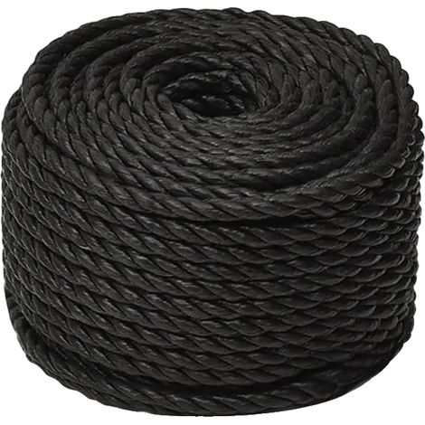 Arbeitsseil, 10 mm Durchmesser, 250 m Länge, schwarz (1/2)