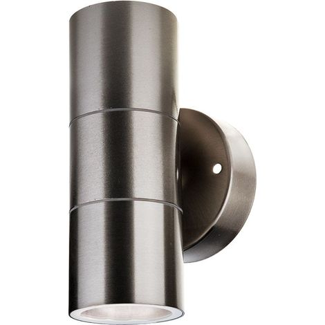 Applique extérieure V-TAC GU10 inox IP44 haut/bas VT-7622