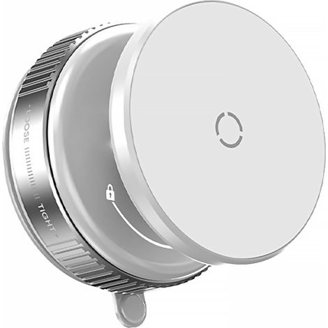 Support de téléphone à ventouse compatible avec MagSafe iPhone/Android - 360° rotatif magnétique, sans bruit ni chargement, compatible avec voiture/gym/miroir/salle de bain/surfaces lisses (1/5)