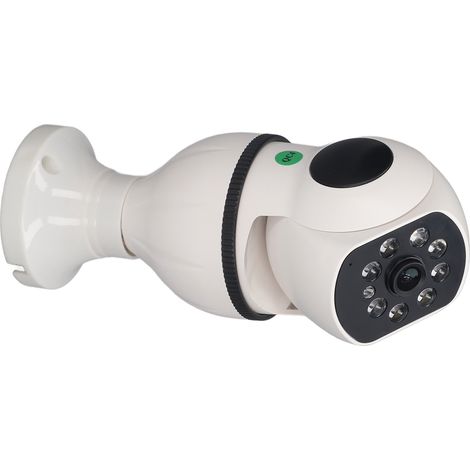 Caméra de surveillance HD WiFi pivotante à 360° avec détecteur de mouvement, vision nocturne et sans fil (110-240 V). (1/5)