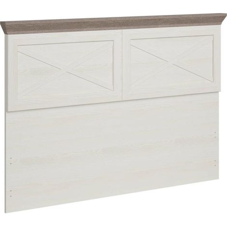 Cabecero de cama MARCELO  de 160 cm. Color Artico - Pina trufle de sonoma. Diseño  de estilo colonial. MARCELO (1/3)