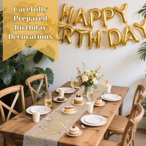 Camino de mesa para un 18 cumpleaños,28 cm x 10 m,decoración de mesa,decoración de cumpleaños,camino de mesa dorado para hombres y mujeres,18 (1/5)