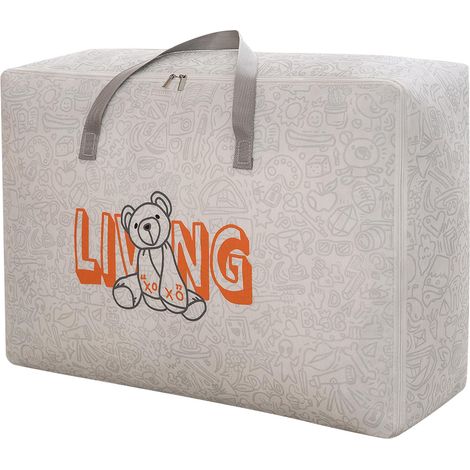 Grand Sac de Rangement 38L Imperméable avec Fermeture Éclair - Idéal pour Déménagement, Rangement sous le Lit, Oreillers, Couvertures et Édredons (1/5)