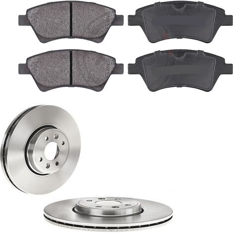 KIT FRENI ANTERIORI compatibile con RENAULT GRAND SCÉNIC II (JM0/1) - DISCHI + PASTIGLIE OEM: P 68 034 , P 68 040 / 17654 /SOSTITUZIONE DIRETTA/BASSA POLVERE/SILENZIOSO (1/5)