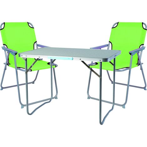 3-teiliges Campingmöbel Set 70x50x59cm-MMC330870+2xMPO2600LG (1/4)