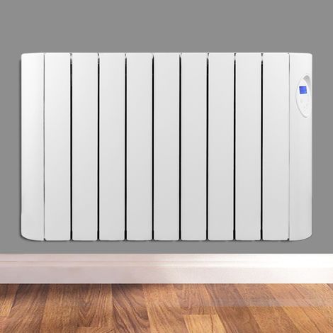 Futura 1800W Oil Filled Electric Radiator Panel Heater 24/7 Day Timer Lot 20 Wall Mounted Low Energy Retention Heater (1/5)
