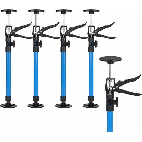 Randaco Juego de 4 soportes telescópicos de montaje, 50-115 cm, 30 kg por barra, antideslizantes, para placas de yeso, montaje en techos y armarios (1/5)