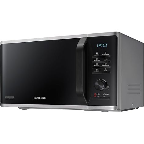 Samsung – Micro-ondes solo 23L 800W – 20 programmes automatiques – Cavité en céramique émail pour nettoyage facile – Mode ECO et désodorisation - MS23K3515ASSILVER (1/10)