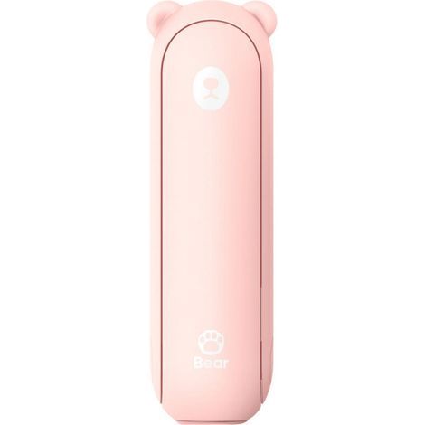 Ventilateur portable avec batterie intégrée de 4800 mAh, autonomie jusqu’à 46 heures, ventilateur de poche rechargeable USB, pliable et léger, idéal pour bureau, voyage, extérieur ou intérieur — rose (1/3)