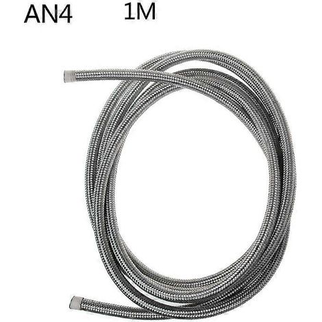 Tuyau universel pour carburant automobile AN4 AN6 AN8 AN10, conduite d'huile et d'essence, en nylon tressé acier. (1/5)