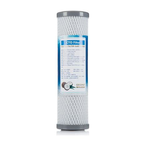 Cartouche filtrante à eau CTO à charbon actif de coque de noix de coco pour filtre de 10 pouces (1/5)