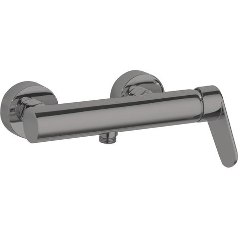 Grifo de Ducha Monomando Níquel Cepillado con Sistema S2 de Ahorro de Agua Serie Alexia (1/2)