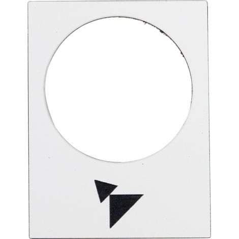 Plaque de description blanche rectangulaire 30x40mm AVANT lent-rapide ZB2BY4915 (1/3)