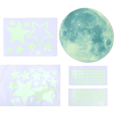 mural adhésif en PVC lumineux et fluorescent pour chambre d
