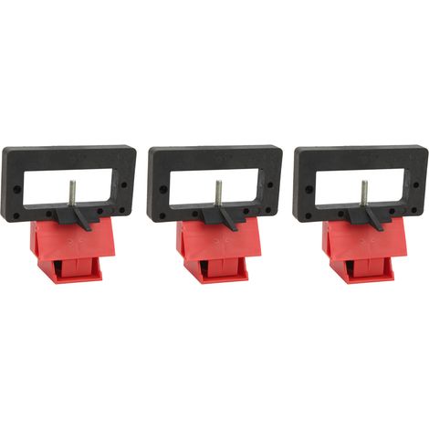 Dispositif de verrouillage de disjoncteur à pince (lot de 3) - Verrouillage d'interrupteur d'alimentation en plastique technique pour poignée de moins de 70 mm (1/5)